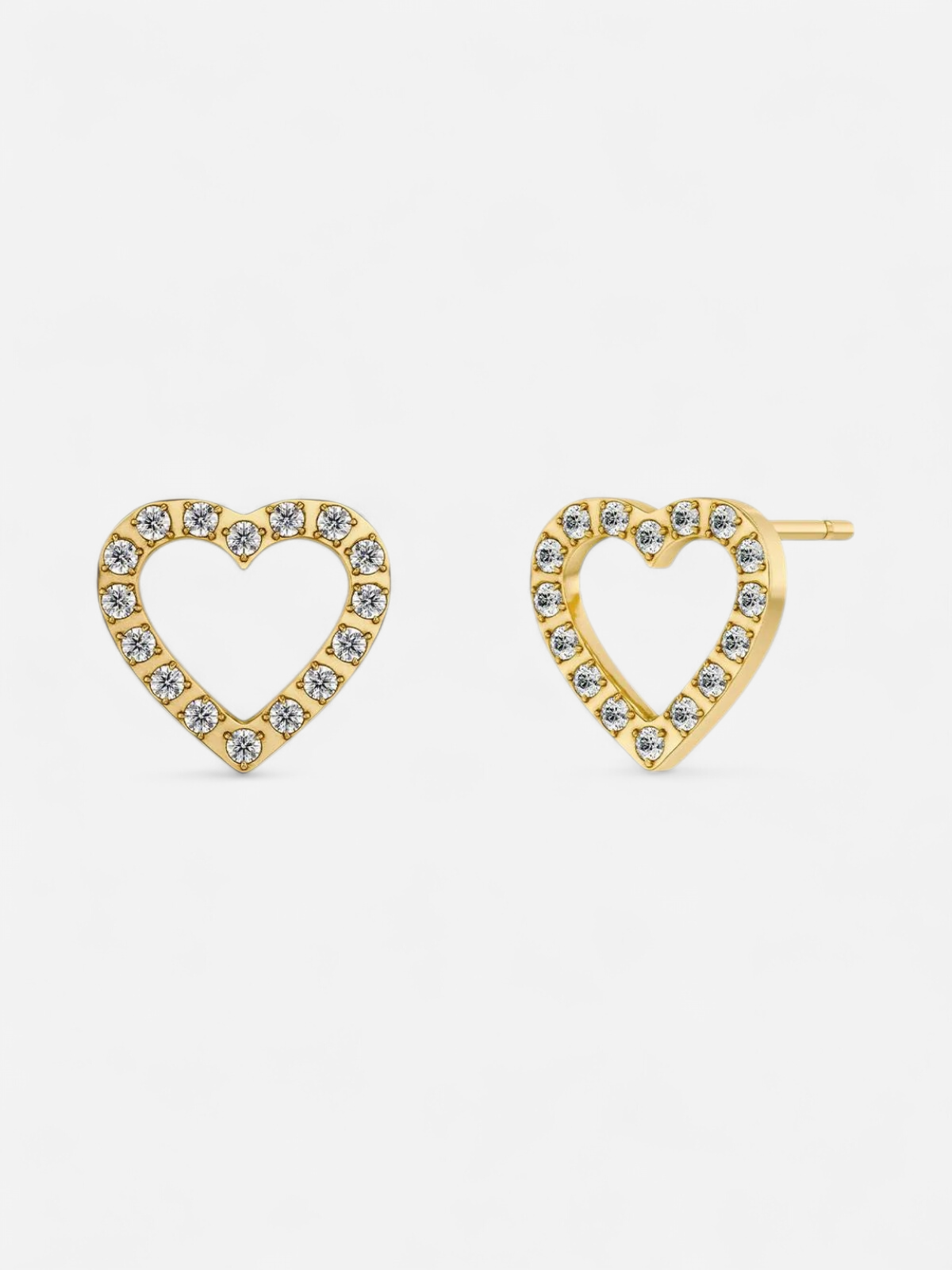 Edblad naisten korvakorut Devote Studs, Gold pleated - Kekäle.fi