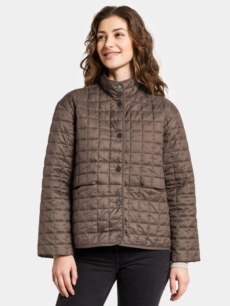 Didriksons naisten takki, ALBA WNS JKT Tummanruskea Kekäle