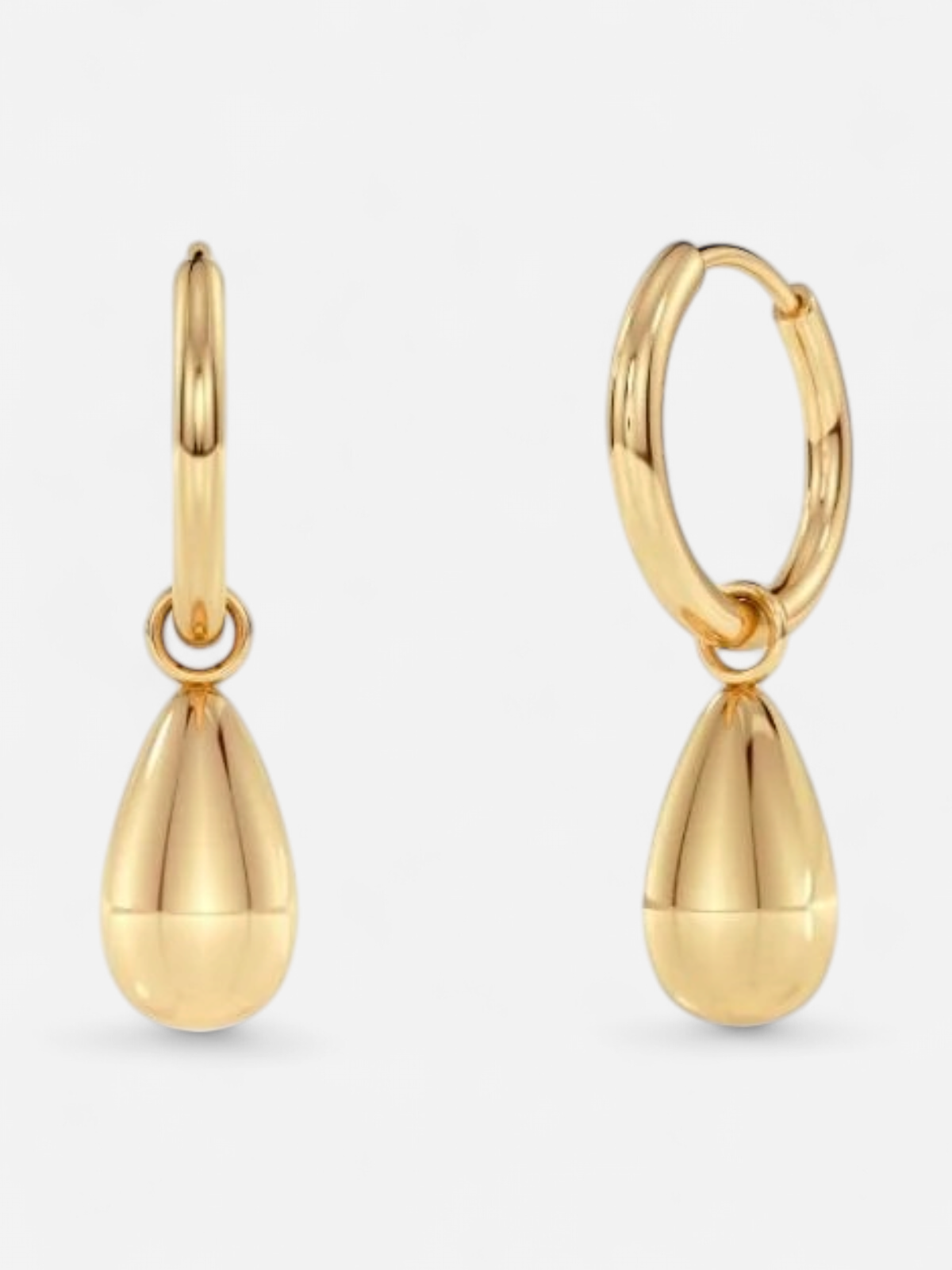 Edblad korvakorut Drop Mini Hoops, Gold pleated - Kekäle.fi