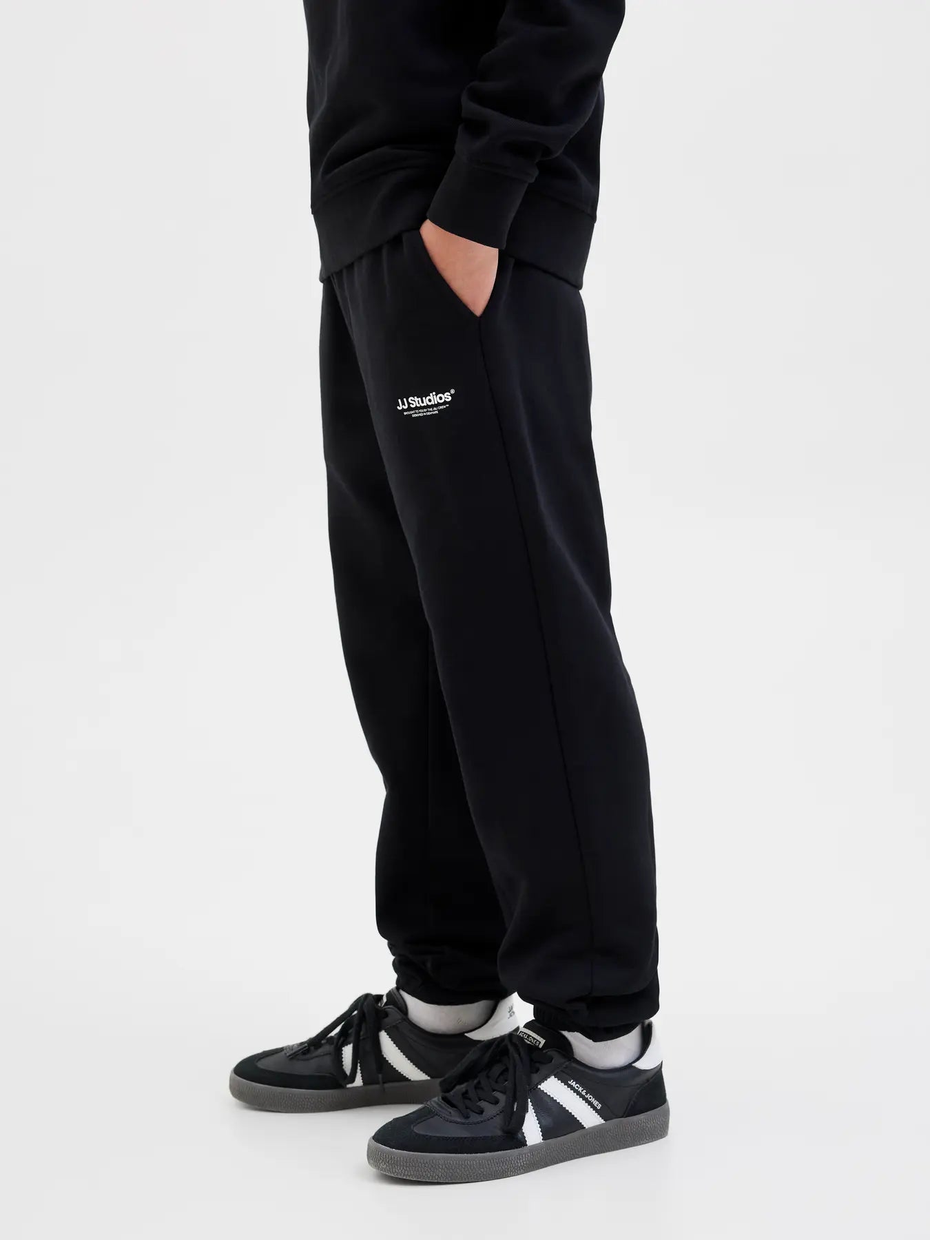 Jack and Jones Junior lasten collegehousut Kane Soho, musta