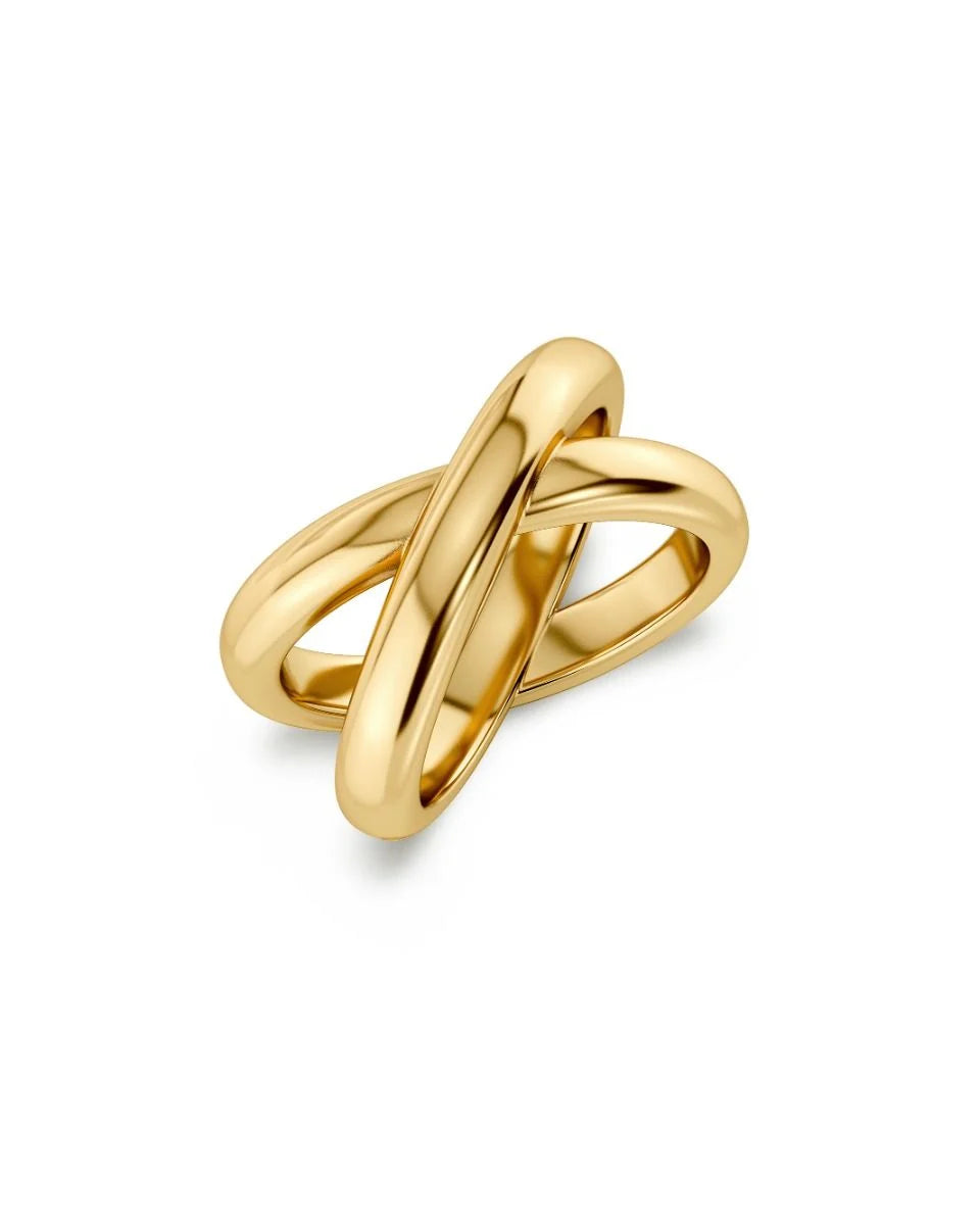 Edblad naisten sormus Alexa Ring L, Gold pleated