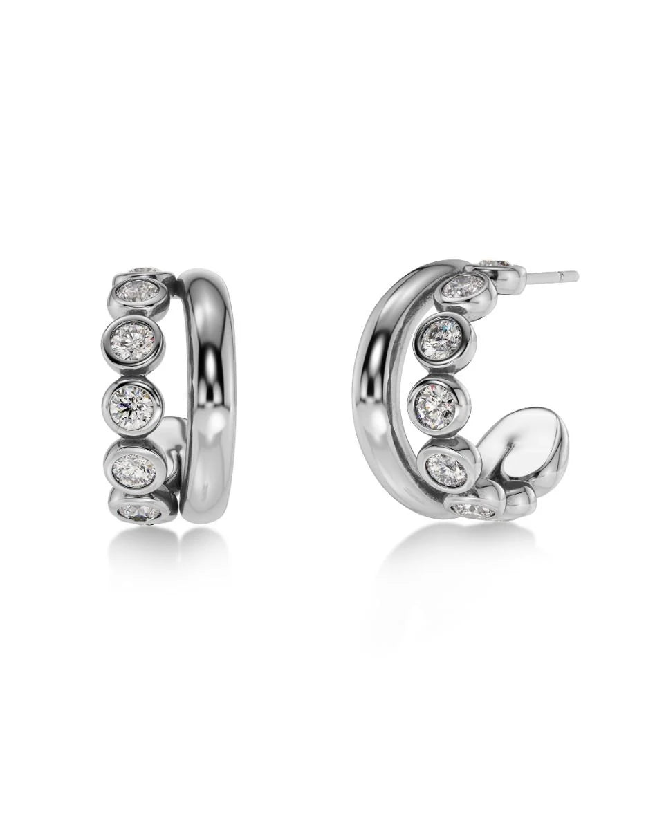 Edblad korvakorut Grace Hoops L Steel, Stainless steel