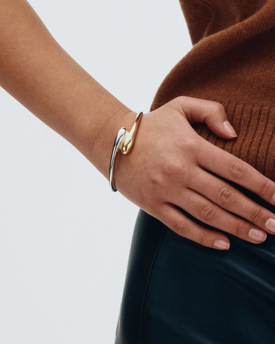 Edblad rannekoru, HARMONY BANGLE MIXED Kullankeltainen