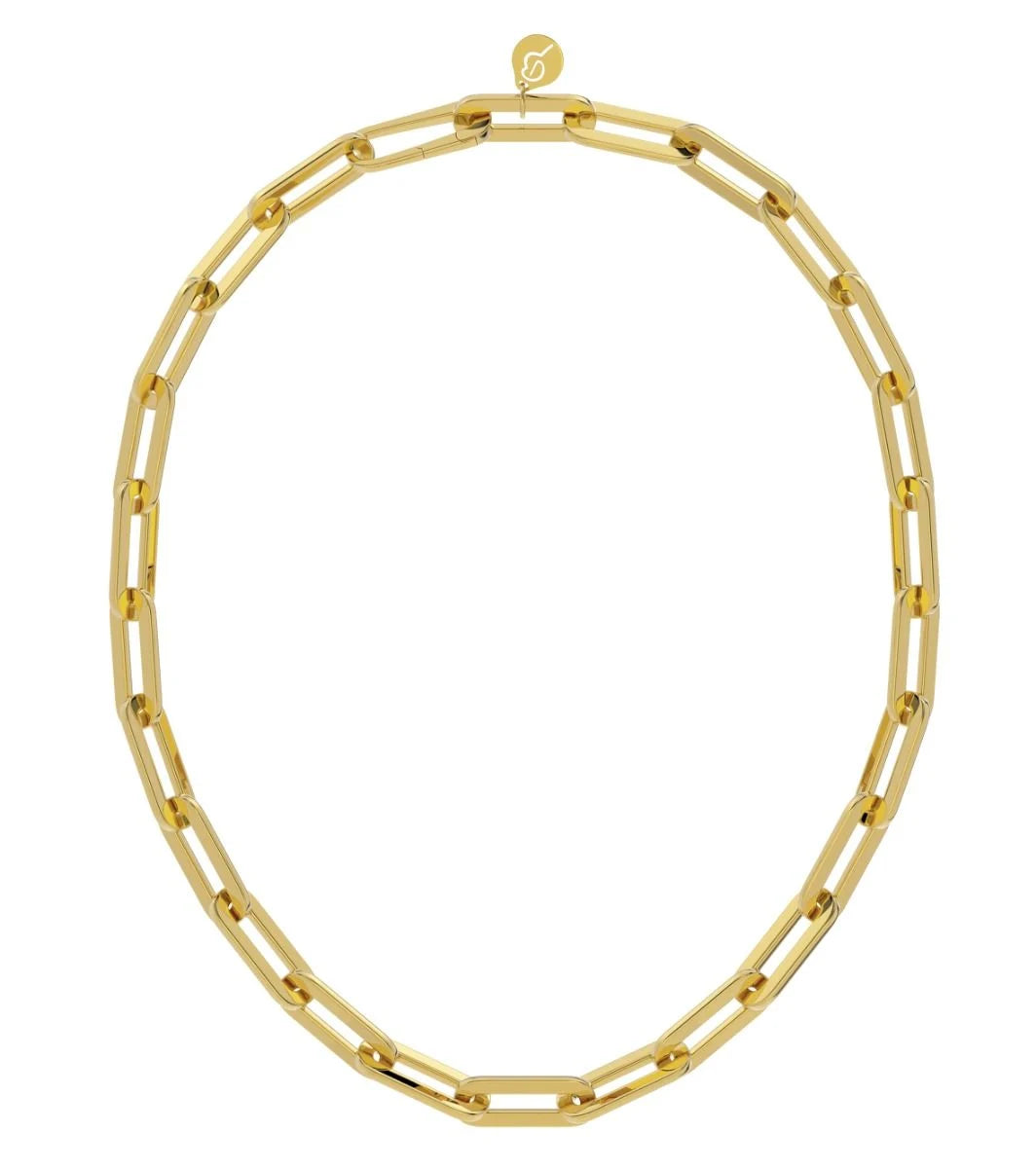 Edblad naisten kaulakoru Ivy Maxi Necklace Gold, Gold pleated