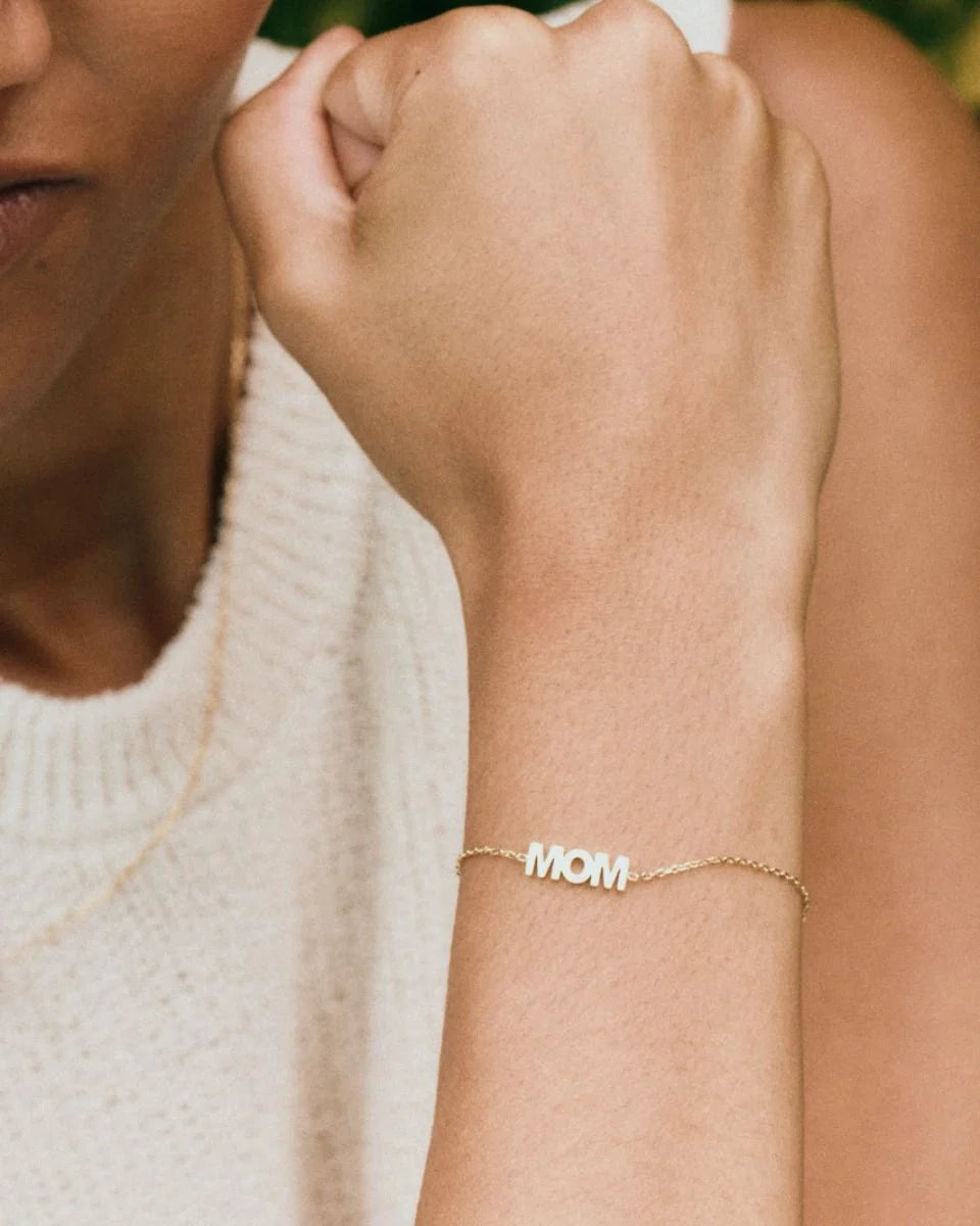 Edblad naisten rannekoru Mom Bracelet, Gold pleated