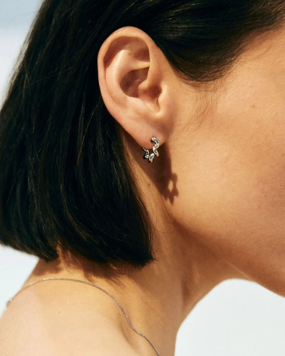 Edblad korvakorut Spiral Hoops S, Stainless steel