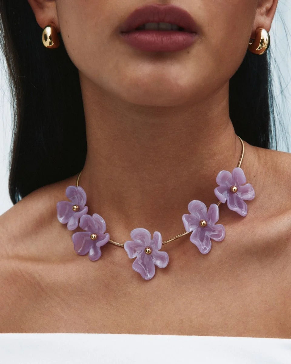 Edblad kaulakoru Wildflower, Gold pleated