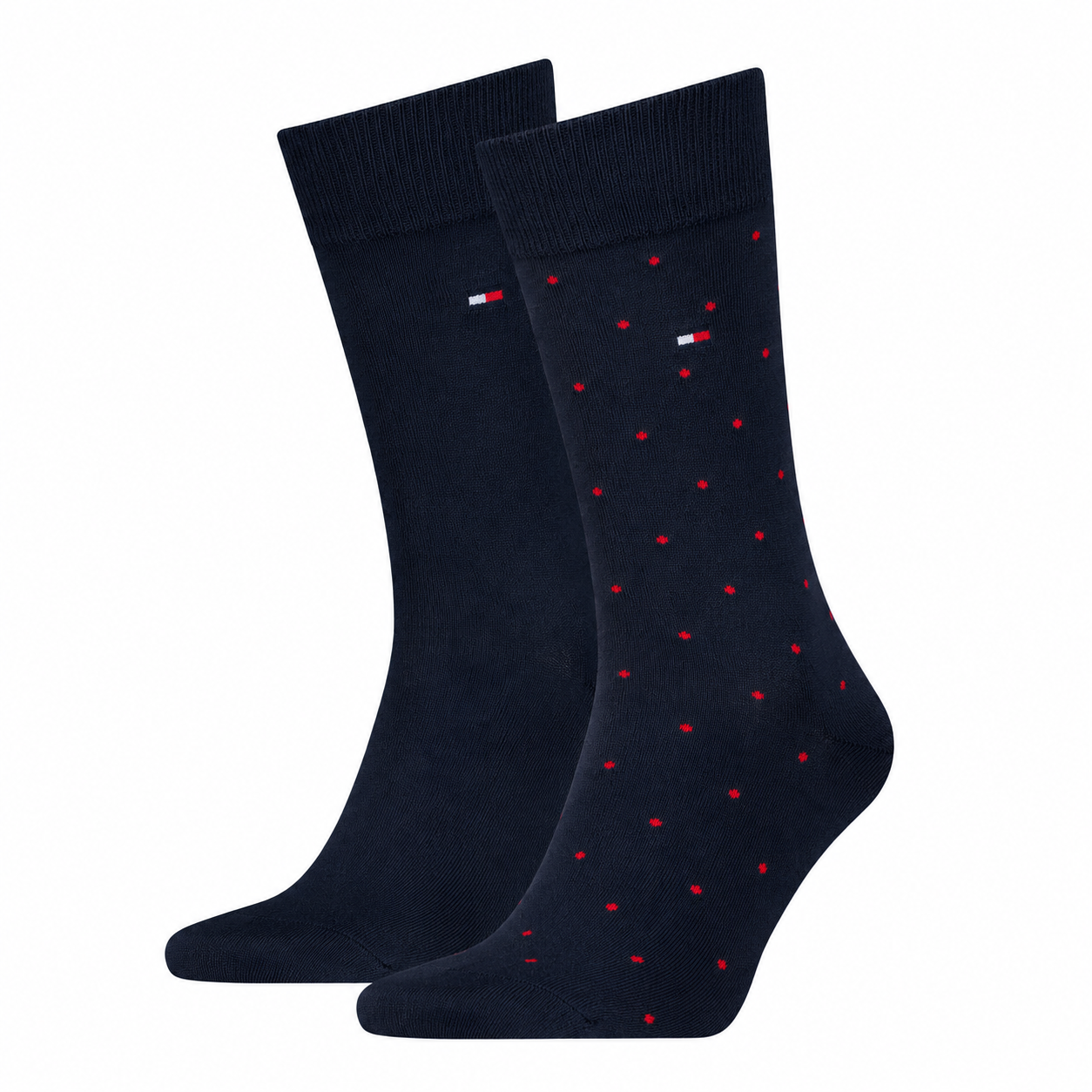 Tommy Hilfiger miesten sukat Dot 2-pack, tummansininen