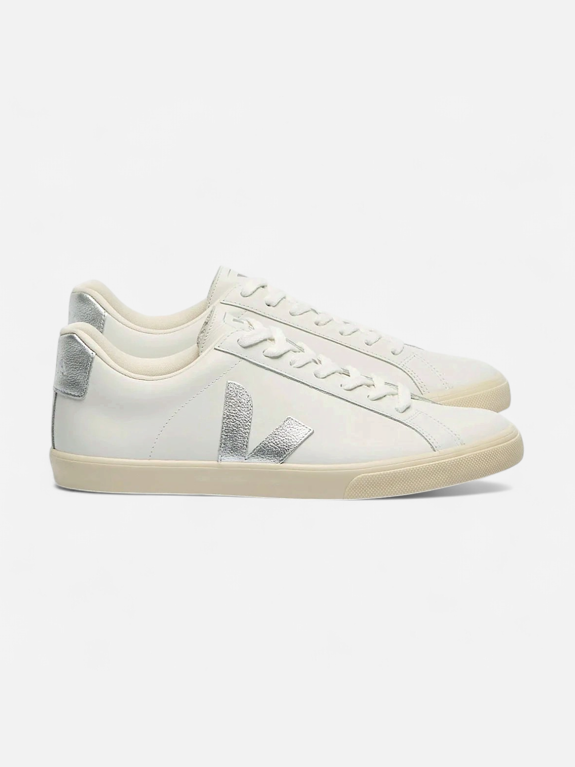 Veja naisten tennarit Esplar Logo Sneaker Extra White Silver, valkoinen - Kekäle.fi