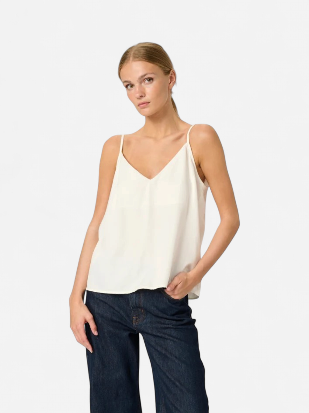 My Essential Wardrobe Estelle Strap Top, valkoinen - Kekäle.fi
