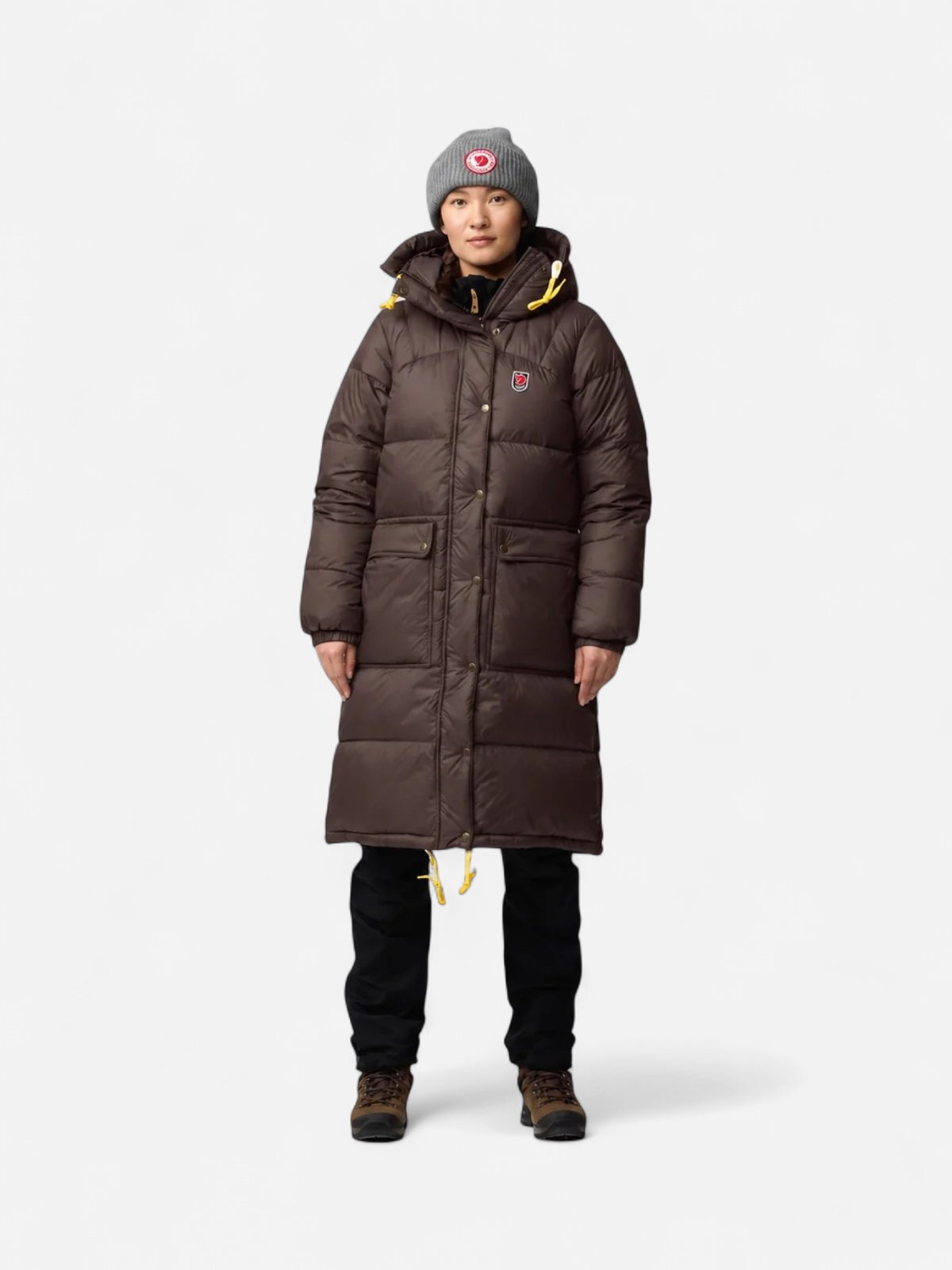 Fjällräven naisten parka Expedition Long Down Parka W, Dark Oak - Kekäle.fi