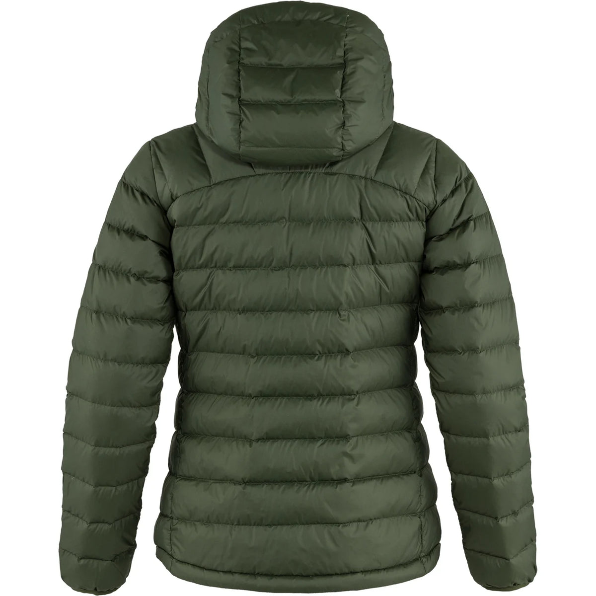 Fjällräven naisten untuvatakki Expedition Pack Down Hoodie, tummanvihreä