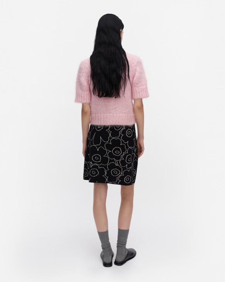 Marimekko naisten hame Vapaus Piirto Unikko, musta kuosi