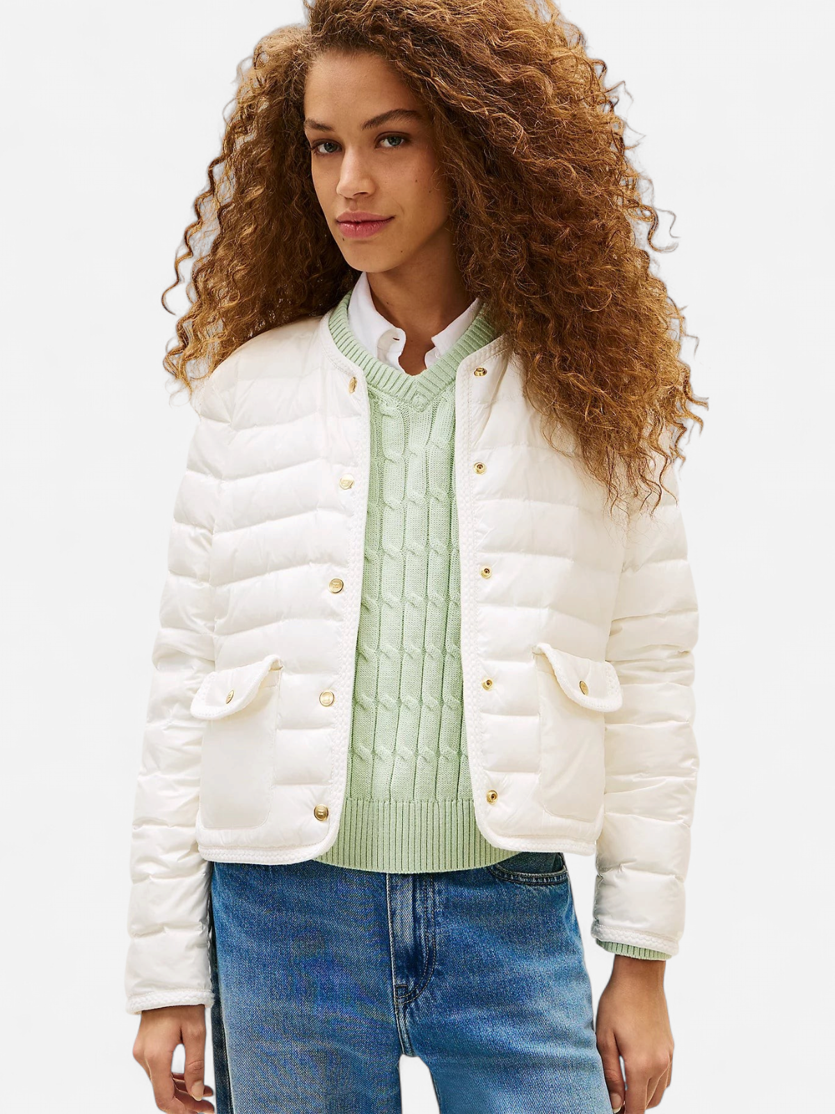 Tommy Hilfiger naisten takki Feminine LW Down Jacket, valkoinen - Kekäle.fi