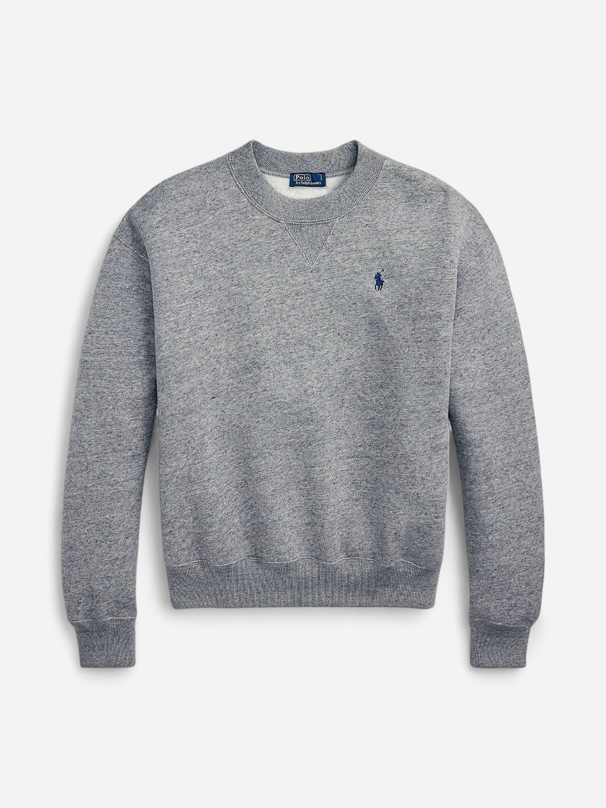 Polo Ralph Lauren naisten collegepaita Fleece Crewneck, vaaleanharmaa meleerattu - Kekäle.fi