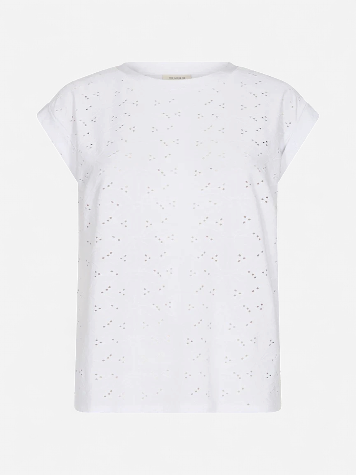 FQBLOND TEE FLOWER Brilliant white - Kekäle.fi