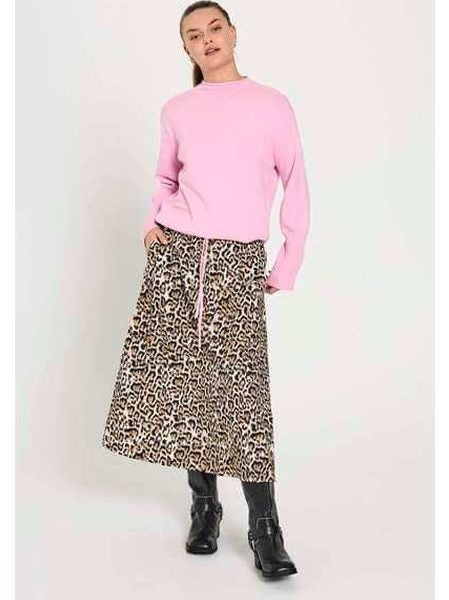 freequent-naisten-hame-malay-skirt-ruskea-kuosi-1