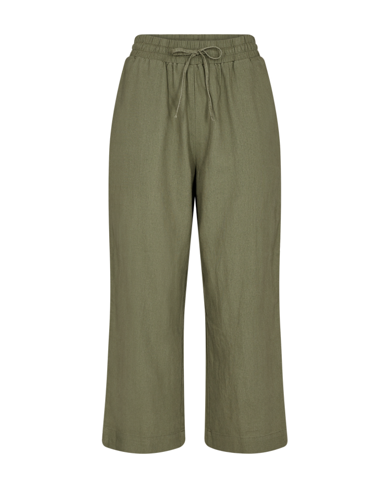 freequent-naisten-housut-la-pant-7-8-linen-armeijanvihrea-1