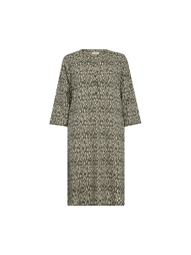 freequent-naisten-mekko-adna-dress-vihrea-kuosi-1