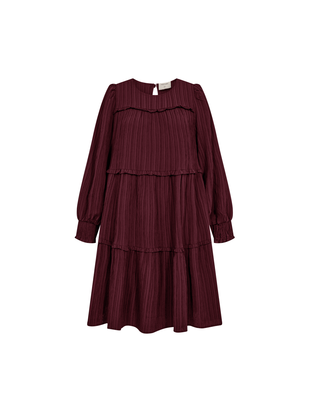 freequent-naisten-mekko-grsvalse-dress-viininpunainen-1