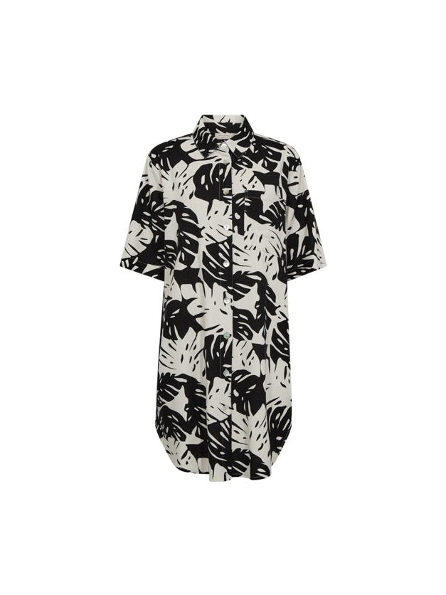 freequent-naisten-mekko-lavisco-shirtdress-musta-kuosi-1
