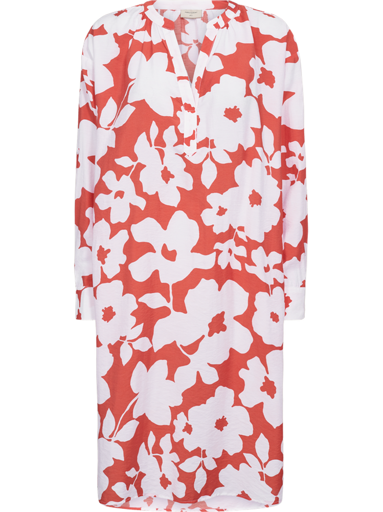 freequent-naisten-mekko-maline-dress-oranssi-kuosi-1