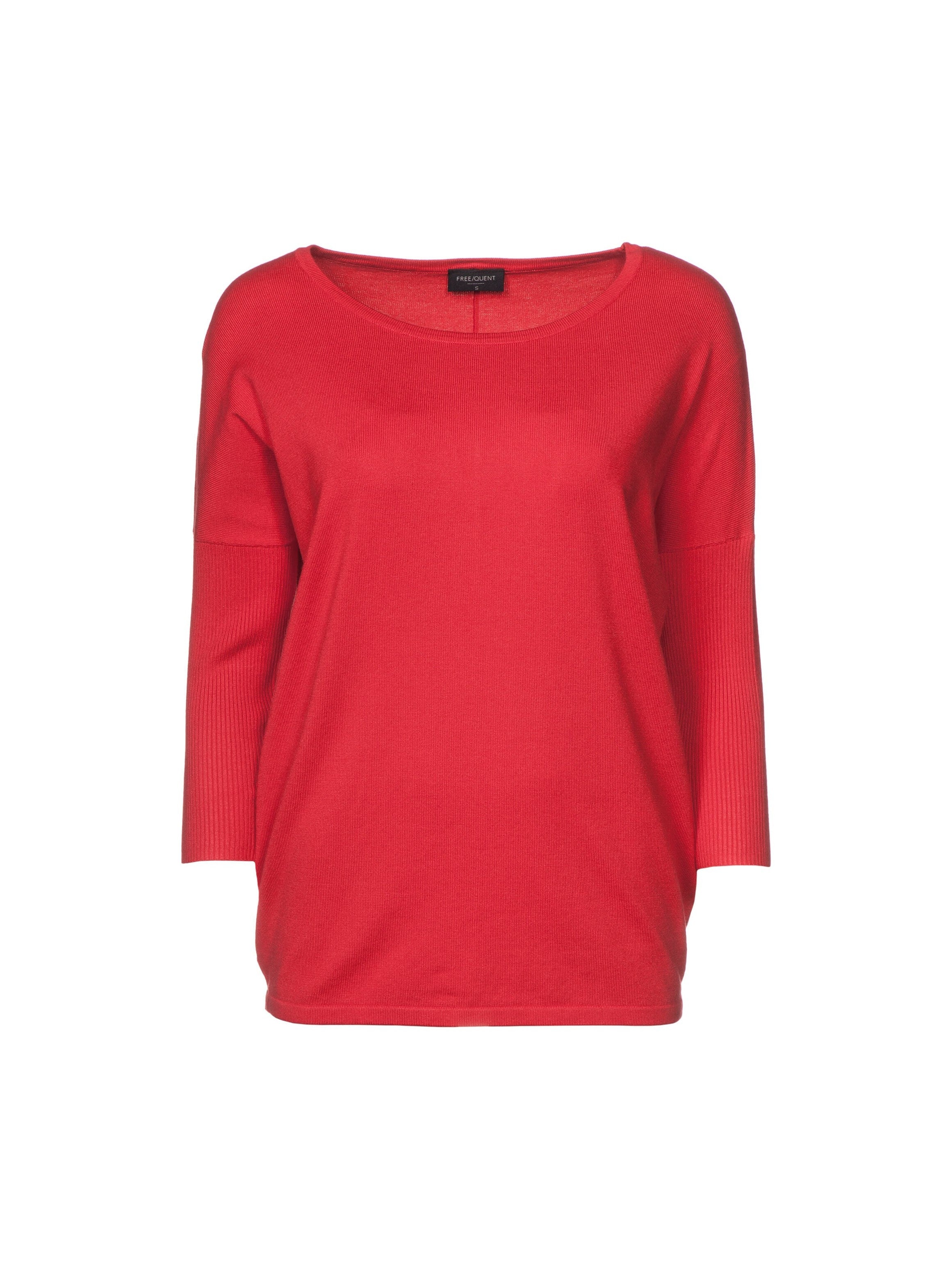 freequent-naisten-neule-jone-plain-kirkkaanpunainen-1