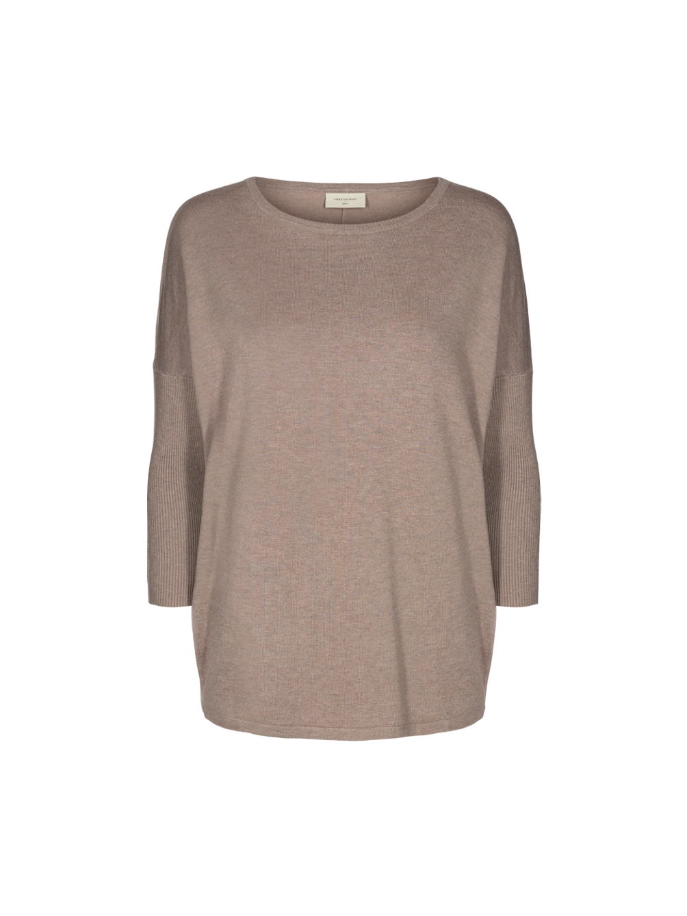 freequent-naisten-neule-jone-plain-ruskeanharmaa-1