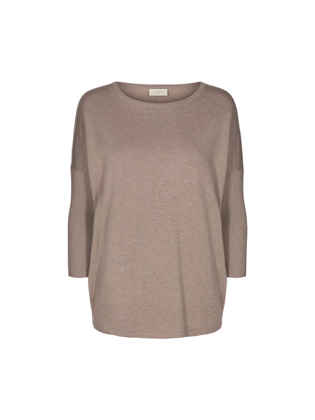 freequent-naisten-neule-jone-plain-ruskeanharmaa-1