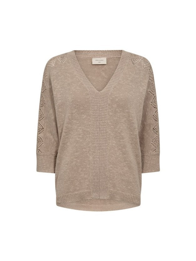 freequent-naisten-neule-must-pu-vaalea-beige-1