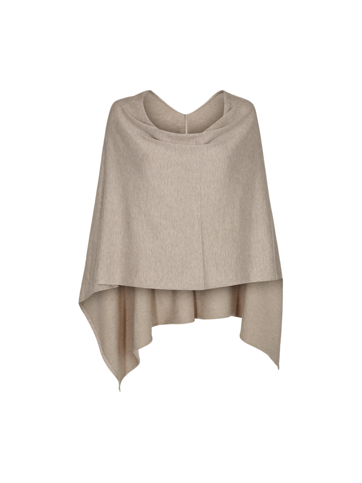 freequent-naisten-neuleponcho-claudisse-s-cape-harmaanruskea-1