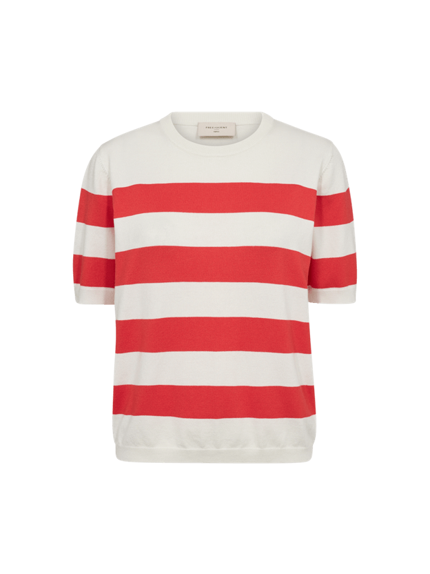 freequent-naisten-neulepusero-pixie-pu-raidallinen-punainen-1