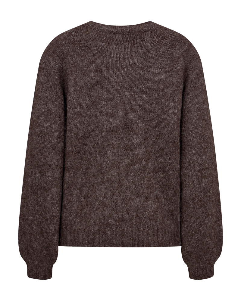 freequent-naisten-neuletakki-louisa-cardigan-tummanruskea-2