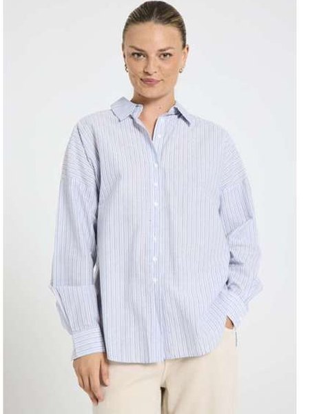 freequent-naisten-paitapusero-feline-shirt-raidallinen-sininen-1