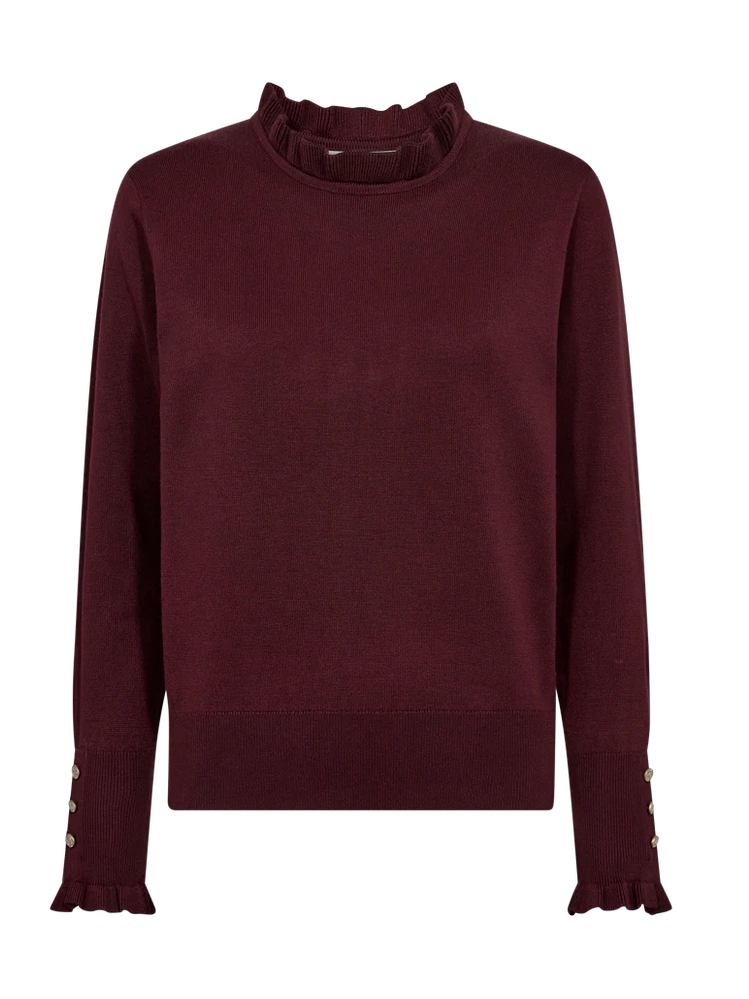 freequent-naisten-pusero-katie-pullover-viininpunainen-1