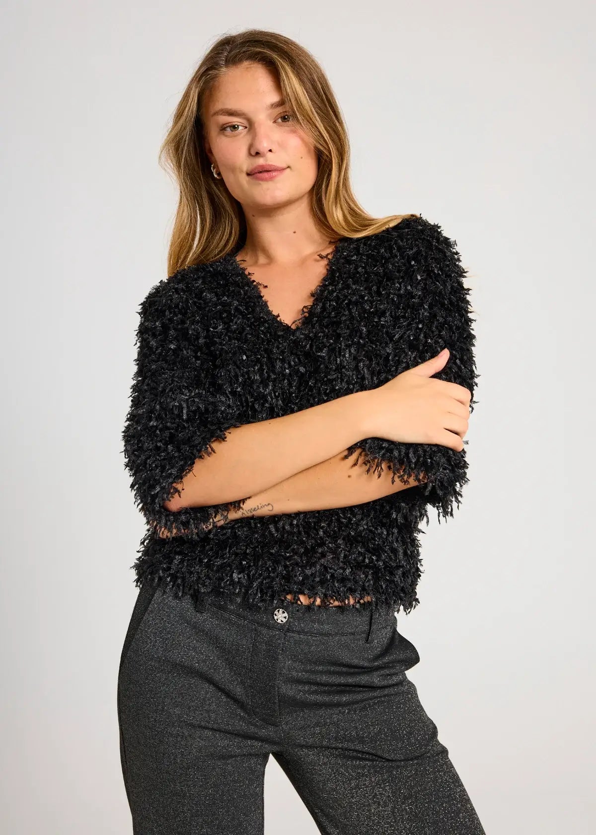 freequent-naisten-pusero-nola-blouse-musta-1