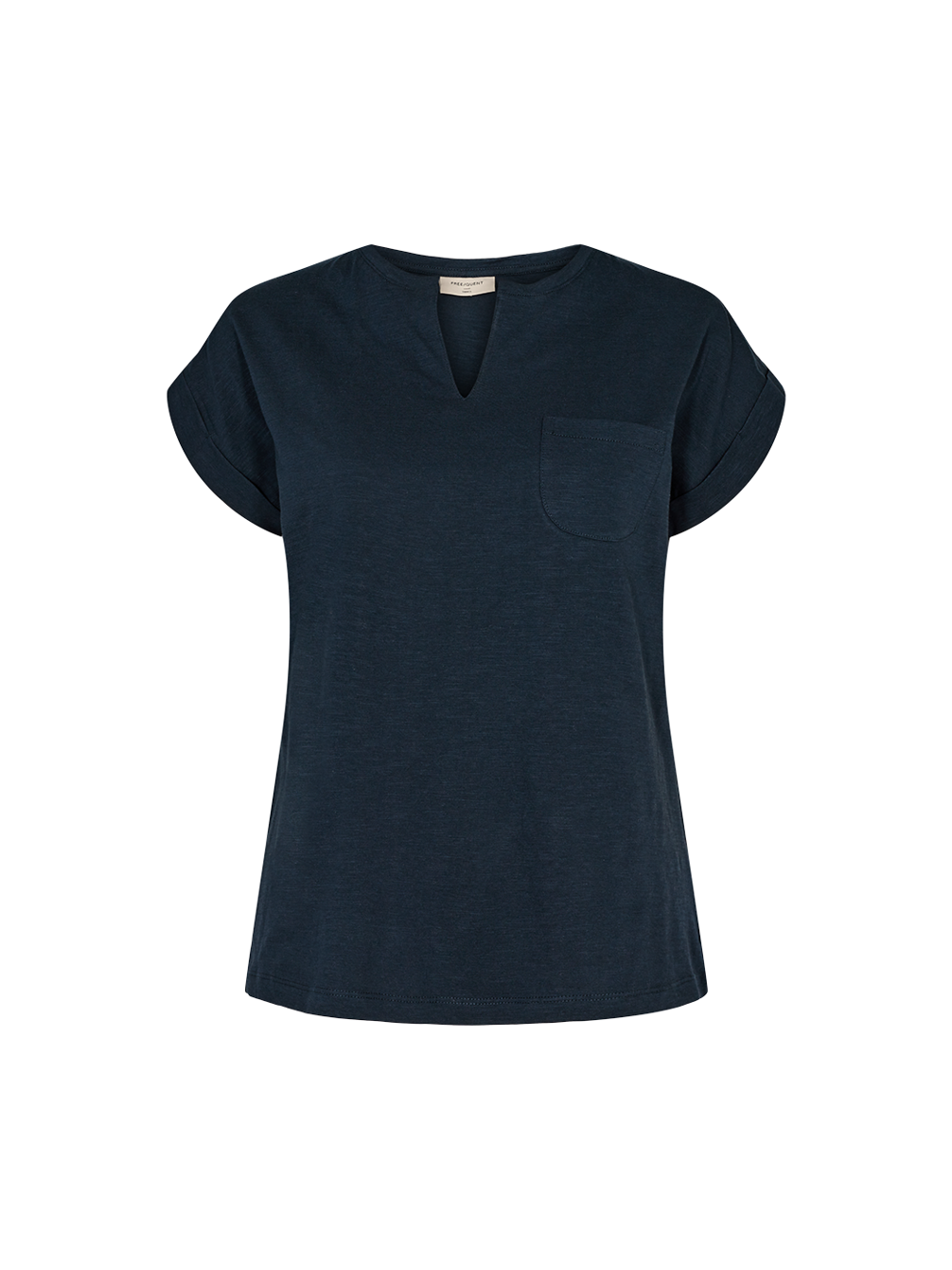 freequent-naisten-t-paita-viva-v-ss-pocket-vtt-tummansininen-1