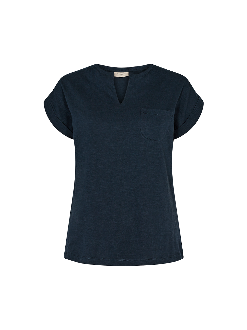 freequent-naisten-t-paita-viva-v-ss-pocket-vtt-tummansininen-1