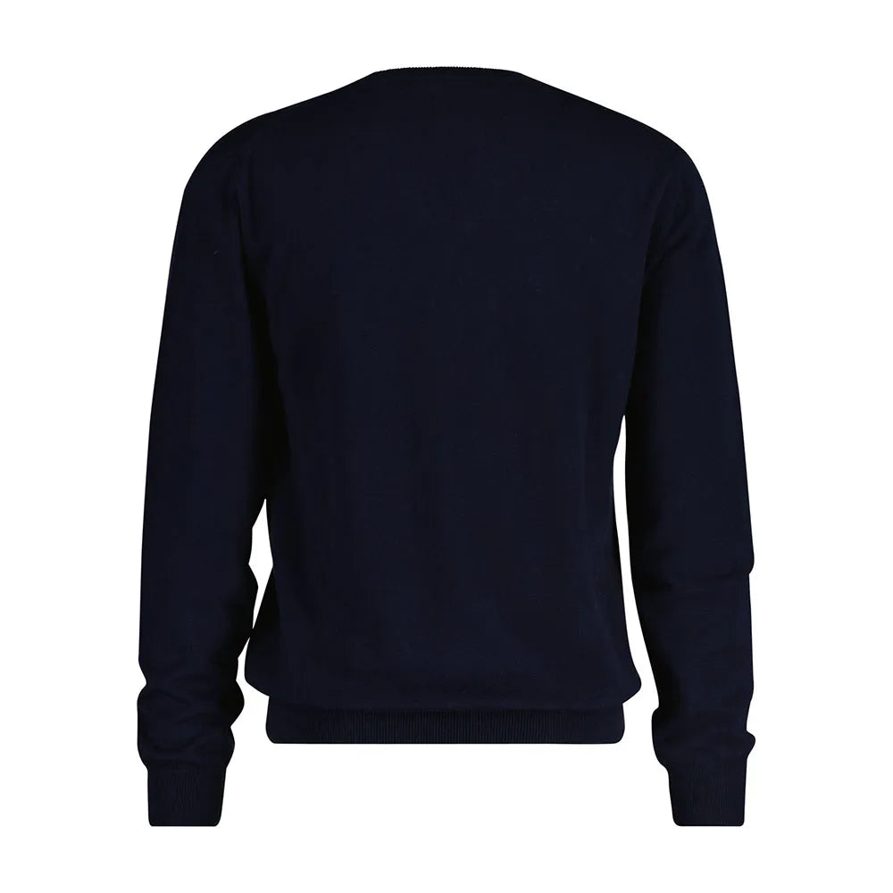 Gant miesten neulepusero K CTN/WO V-NECK, tummansininen