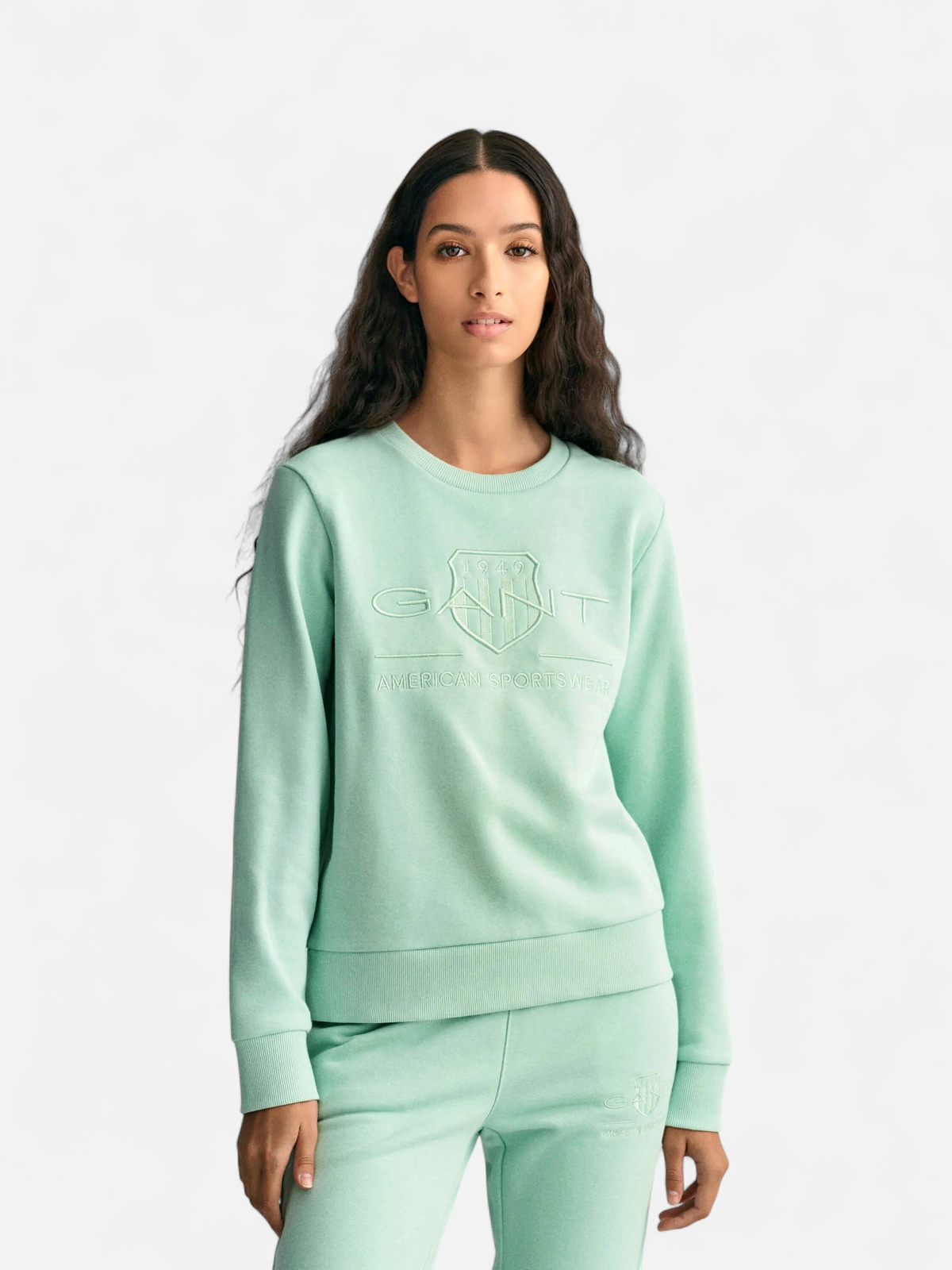 Gant college, TONAL ARCHIVE SHIELD SWEAT Mintunvihreä - Kekäle.fi