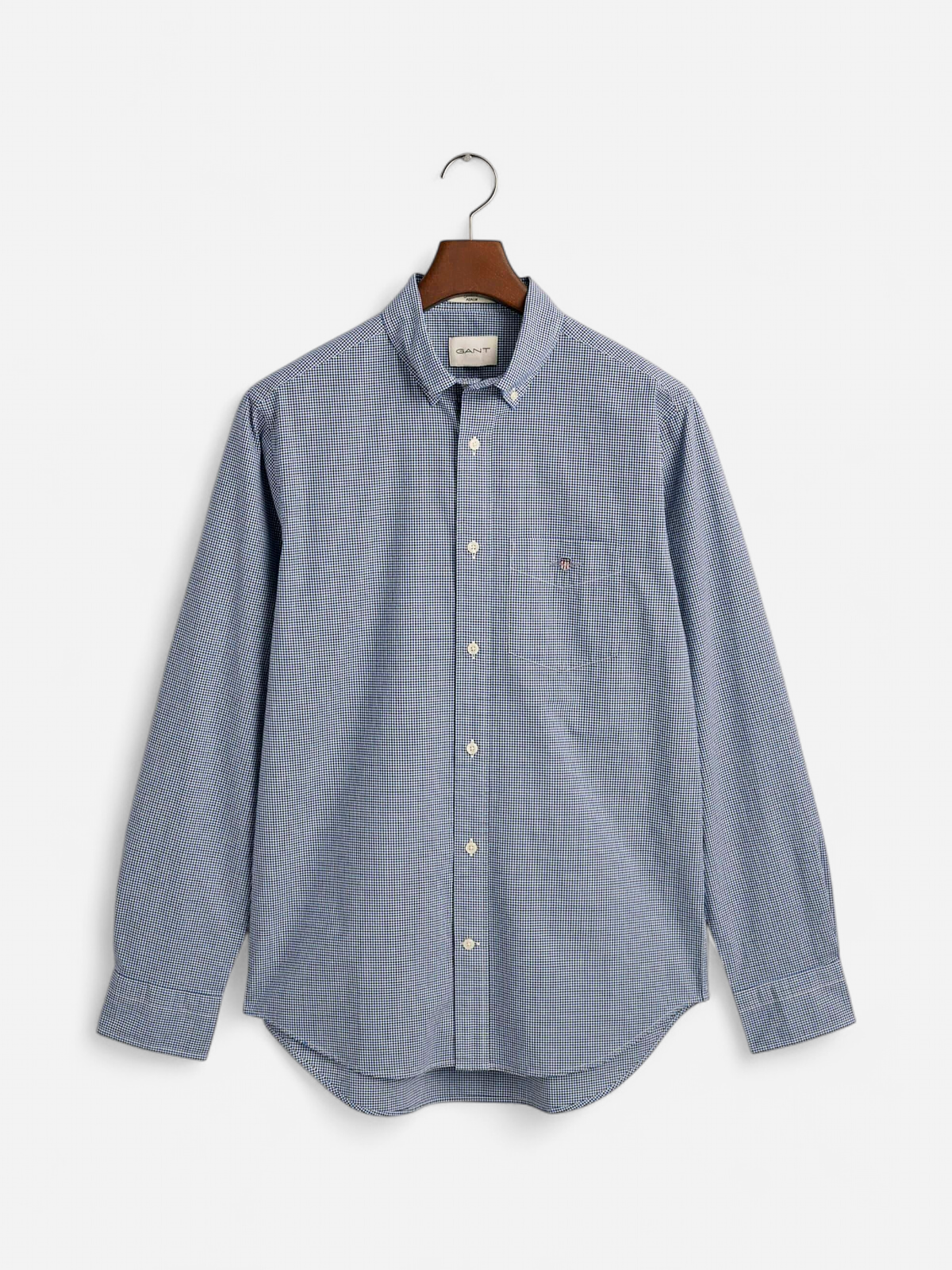 Gant kauluspaita, POPLIN MICRO MULTI CHECK Sininen Ruutu - Kekäle.fi