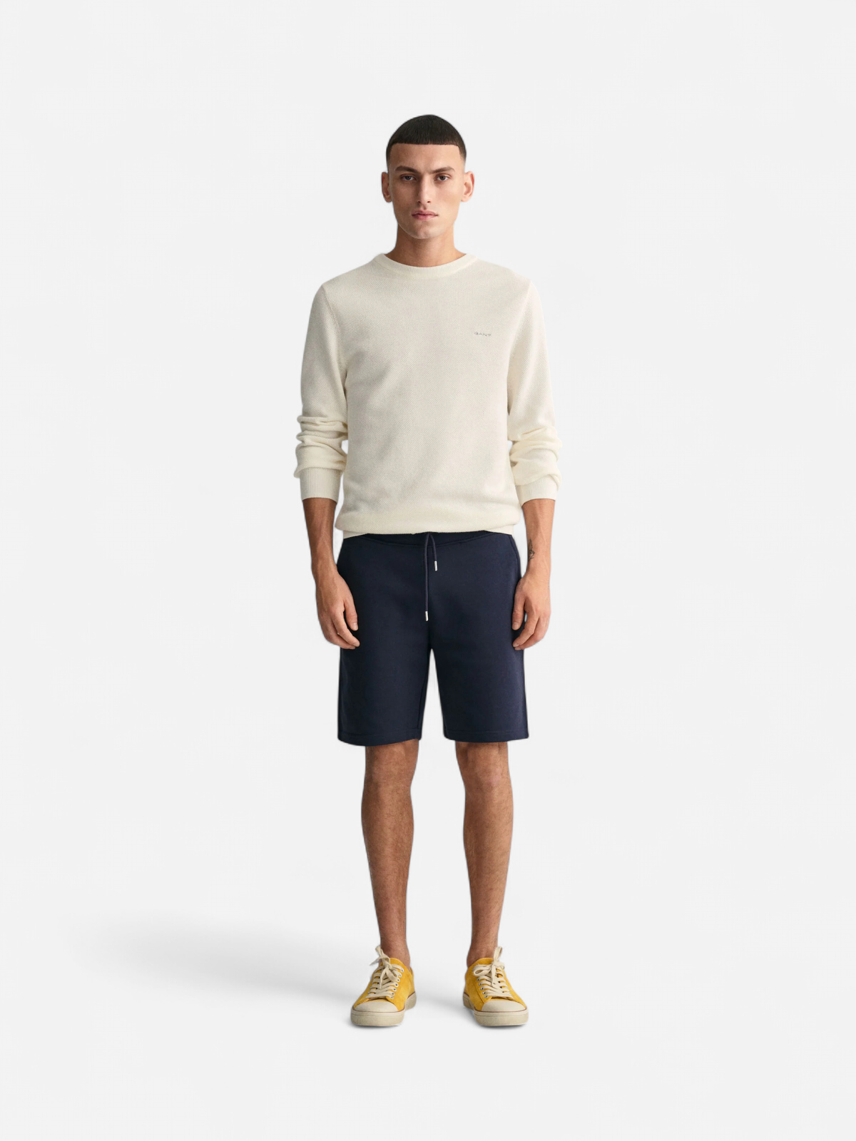 Gant miesten collegeshortsit, REG SHIELD SWEAT SHORTS Tummansininen - Kekäle.fi