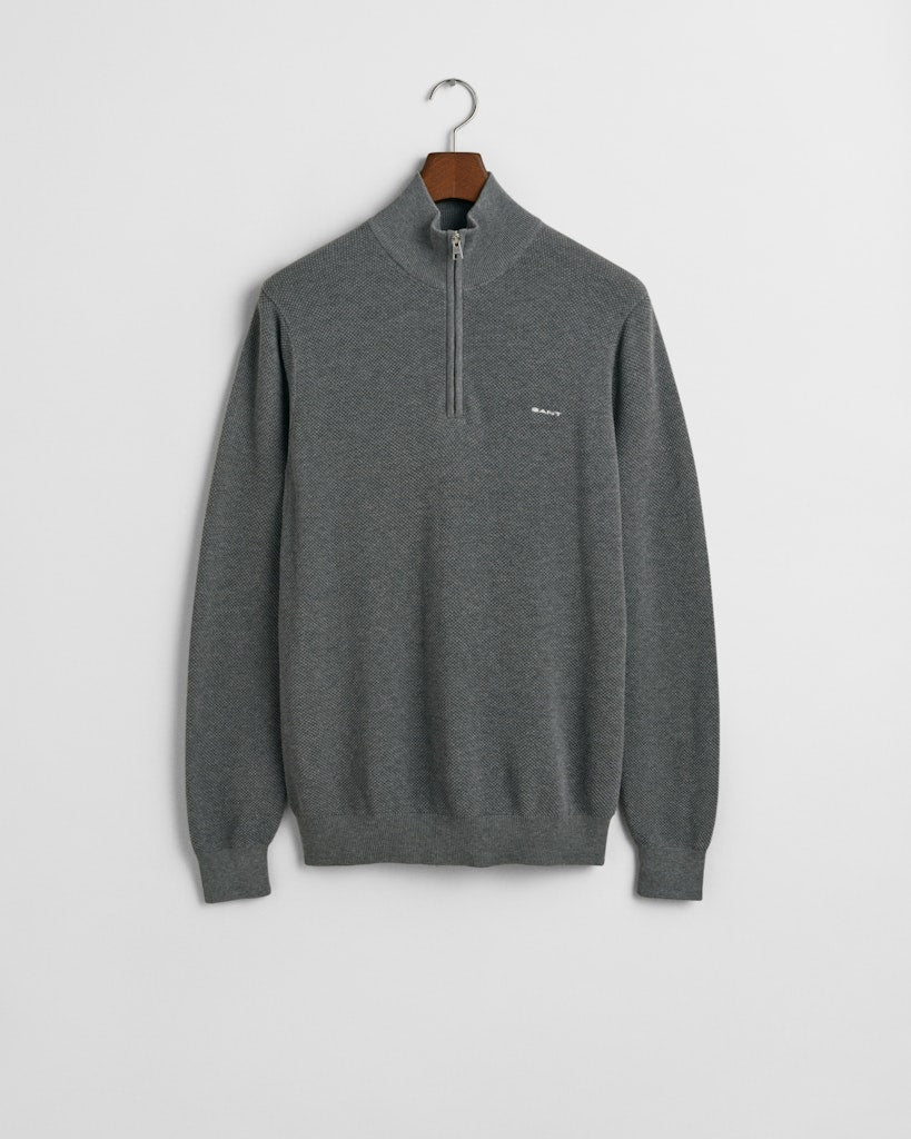 gant-miesten-neule-cotton-pique-half-zip-keskiharmaa-4