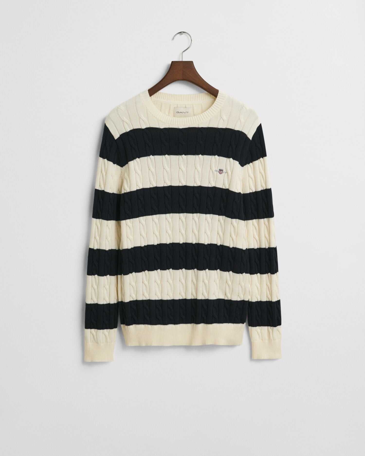 gant-miesten-neule-striped-cotton-cable-c-neck-raidallinen-sininen-4