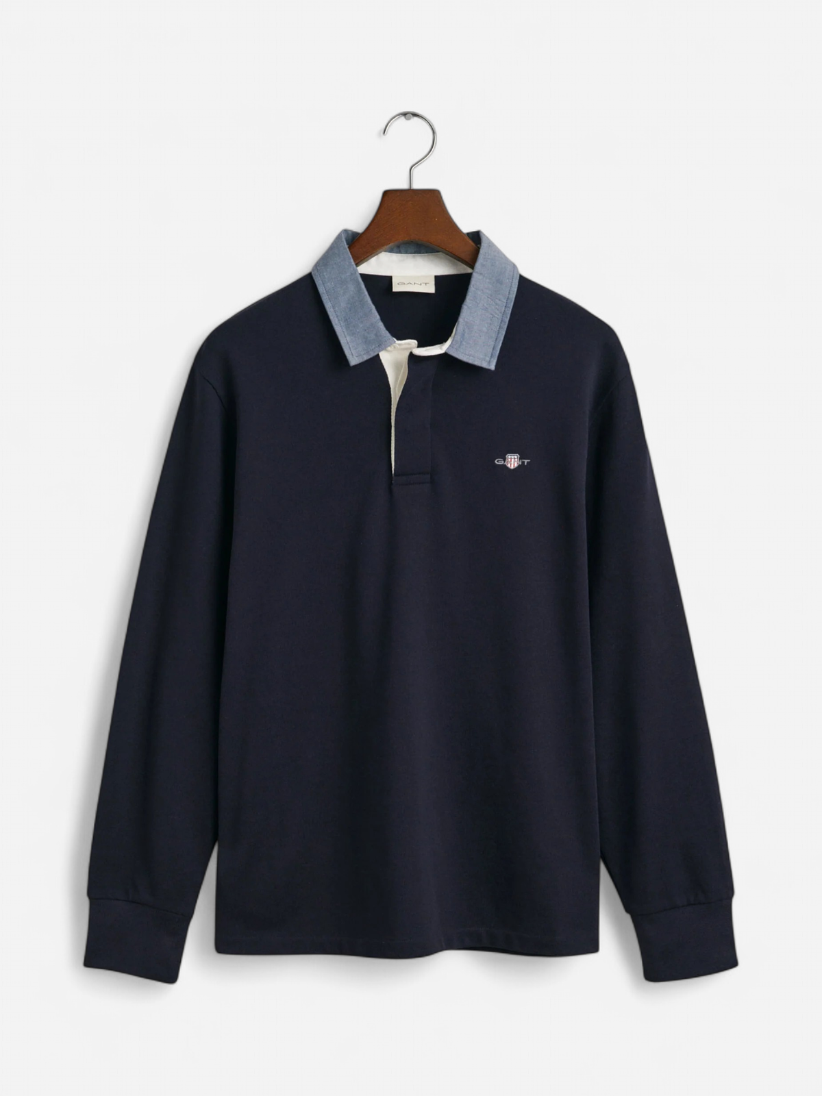Gant Miesten Paita, CHAMBRAY HEAVY RUGGER Tummansininen - Kekäle.fi