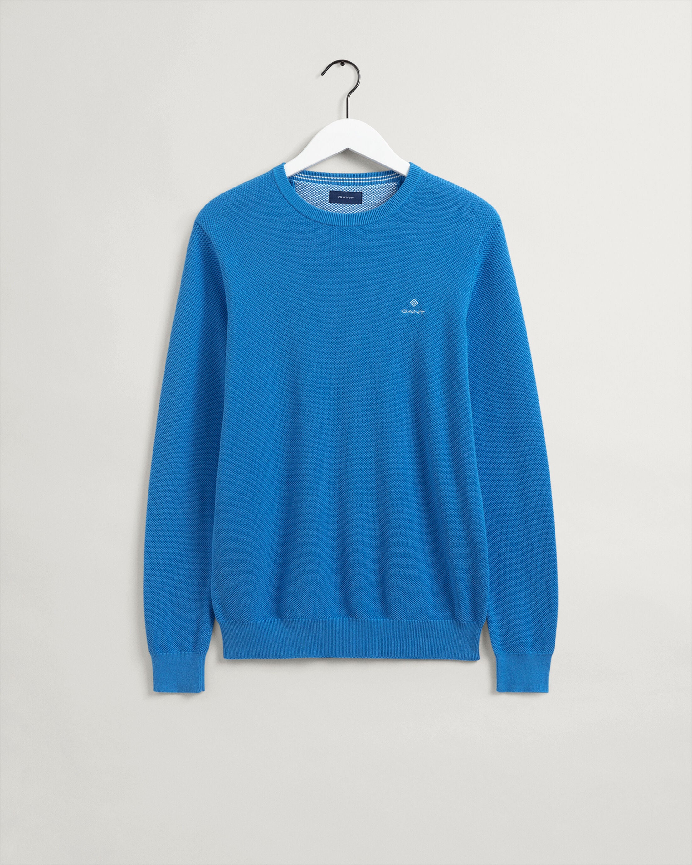 gant-miesten-puuvillaneule-cotton-pikee-crew-kirkkaansininen-4