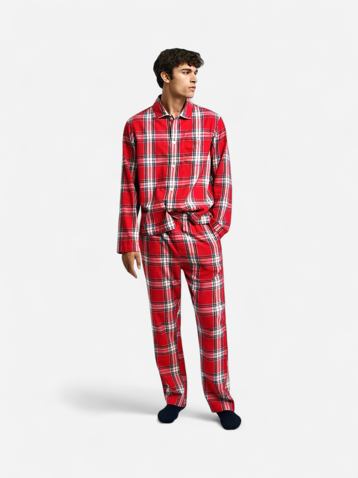 Gant Miesten Pyjamahousut, FLANNEL PANT Punainen Ruutu - Kekäle.fi