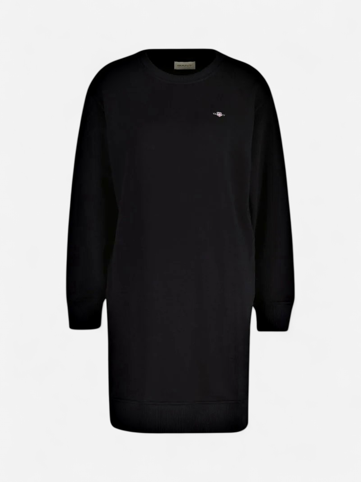 Gant Naisten Mekko, SHIELD C-NECK SWEAT DRESS Musta - Kekäle.fi