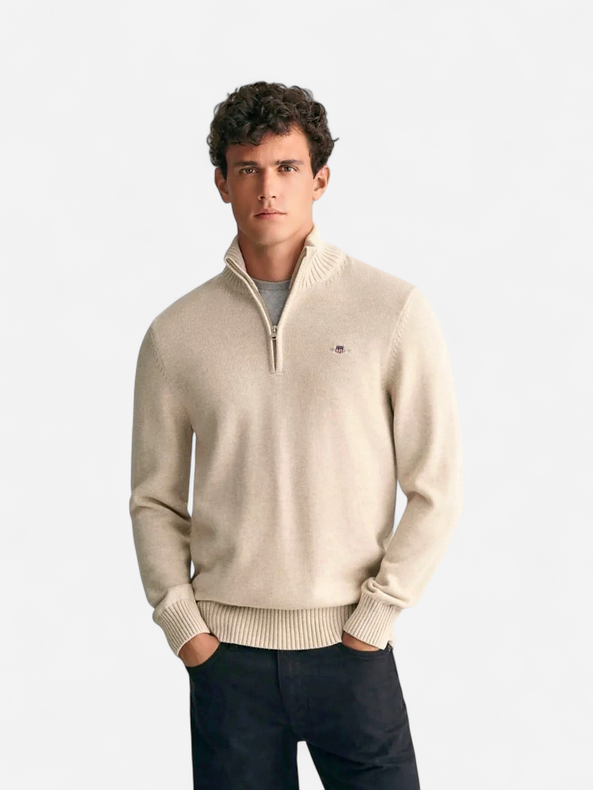 Gant neule, CASUAL COTTON HALF ZIP Kerma - Kekäle.fi