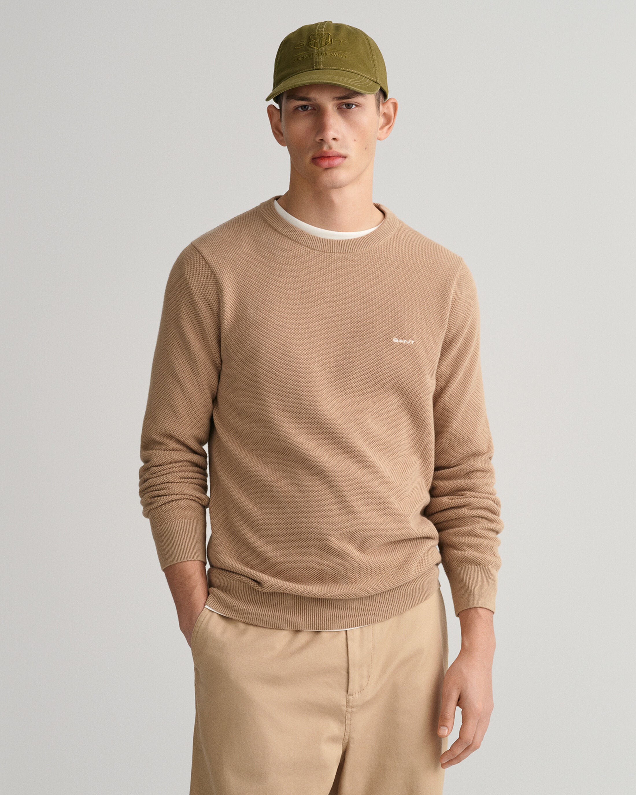 gant-neule-cotton-pique-c-neck-beige-1